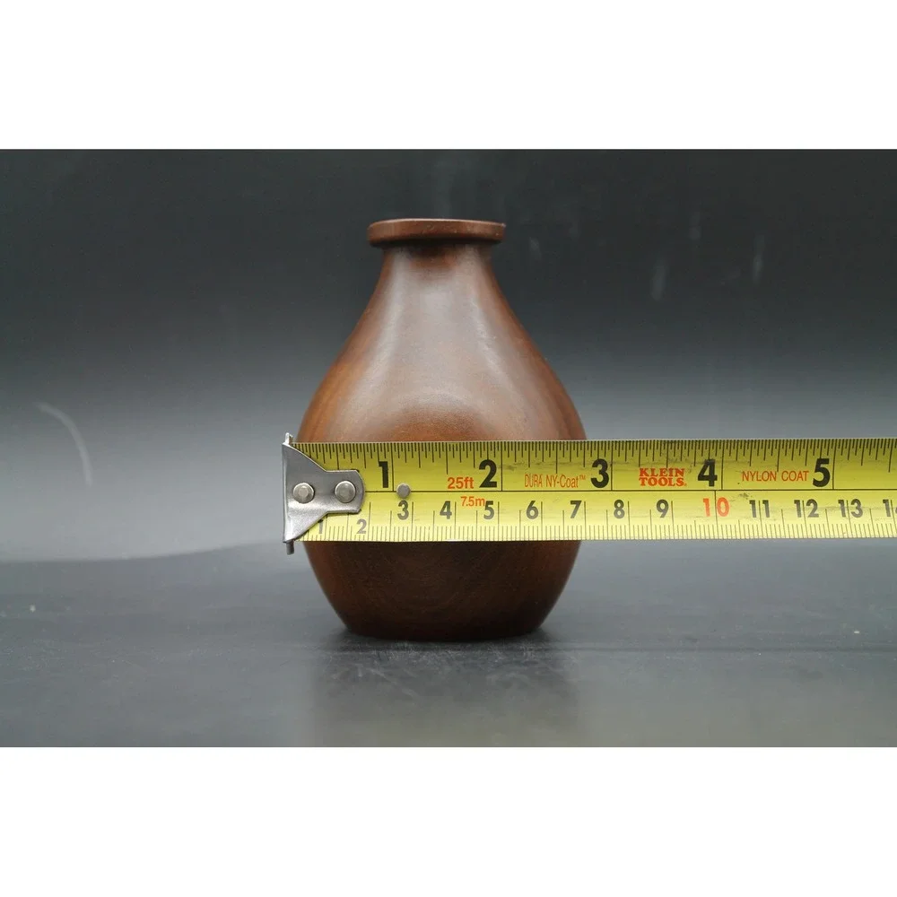 Vintage MCM Mid Century Modern Wood Candle Holders Set of 2 3.25